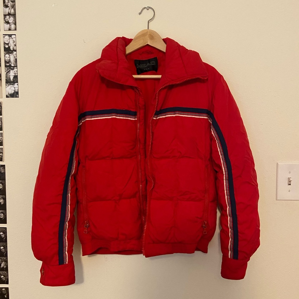 Vintage Red Ski Jacket